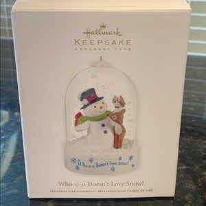 HALLMARK 2012 WHO-O-O DOESN’T LOVE SNOW! ORNAMENT
